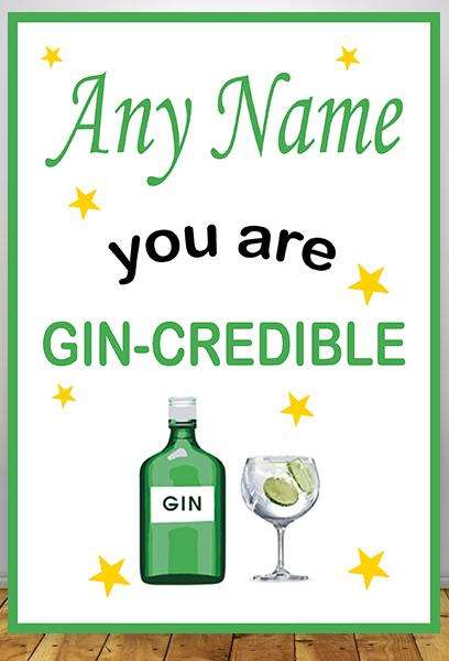 Personalised Pink Gin Print:Personalised Print