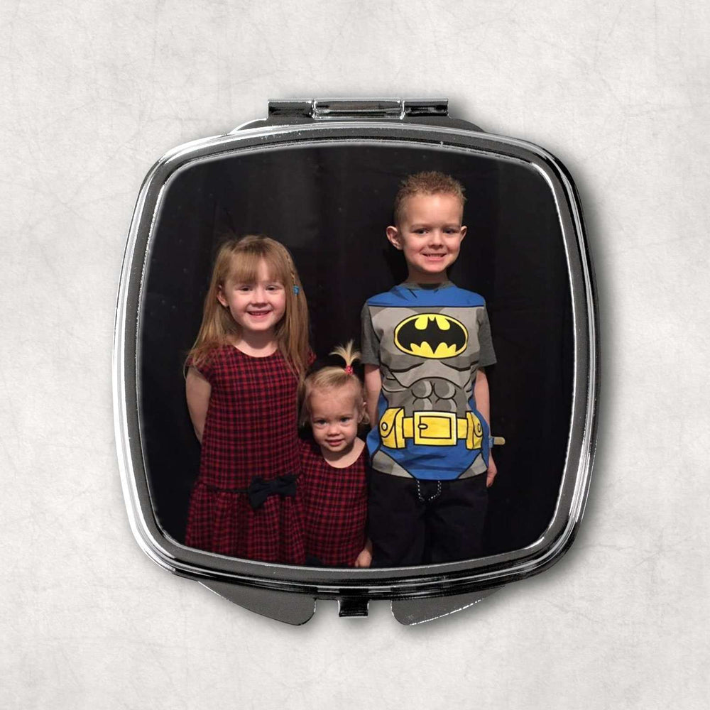 Personalised Square Pocket Compact Mirror:Compact MirrorEndlessPrintsUK