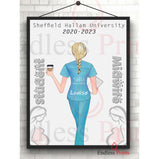 Personalised Student Midwife Poster Print:Personalised PrintEndlessPrintsUK