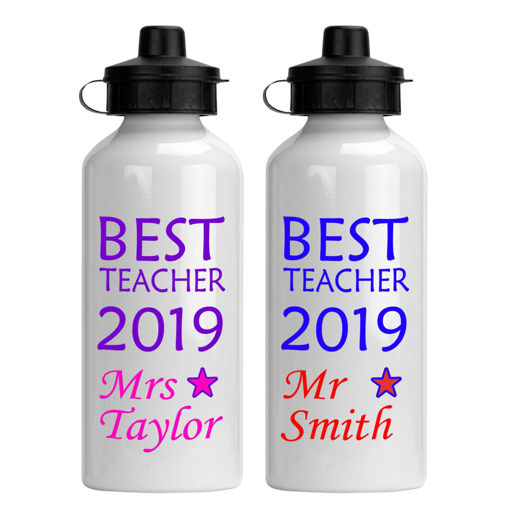 Personalised Teacher Water Bottle:water bottleEndlessPrintsUK