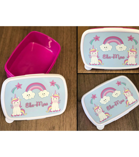 Personalised Unicorn Sandwich / Lunch Box:Lunch BoxEndlessPrintsUK