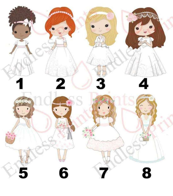 Personalised wedding day bridesmaid flower girl maid of honour water bottle:water bottleEndlessPrintsUK