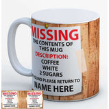 Personlised (name) drink revealed Mug:MugEndlessPrintsUK