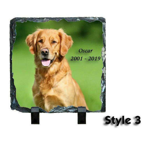 Pet Memorial Slate Personalised:Slate