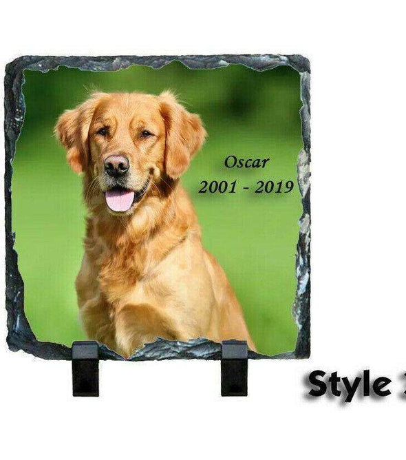 Pet Memorial Slate Personalised:Slate