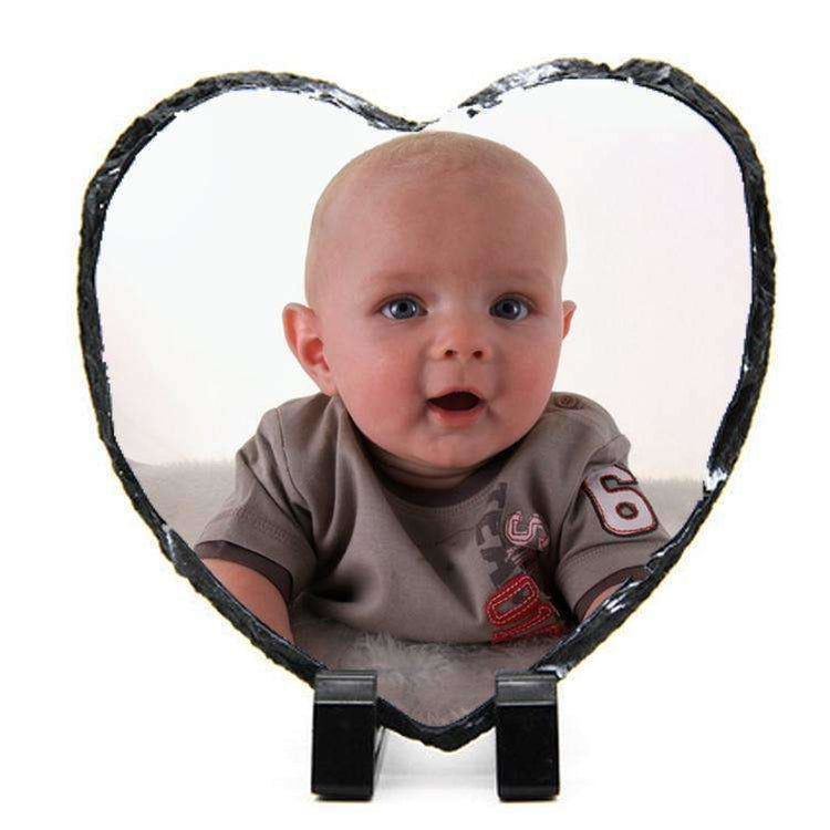 Photo Rock Slate 20 x 20 cm Love Heart:SlateEndlessPrintsUK