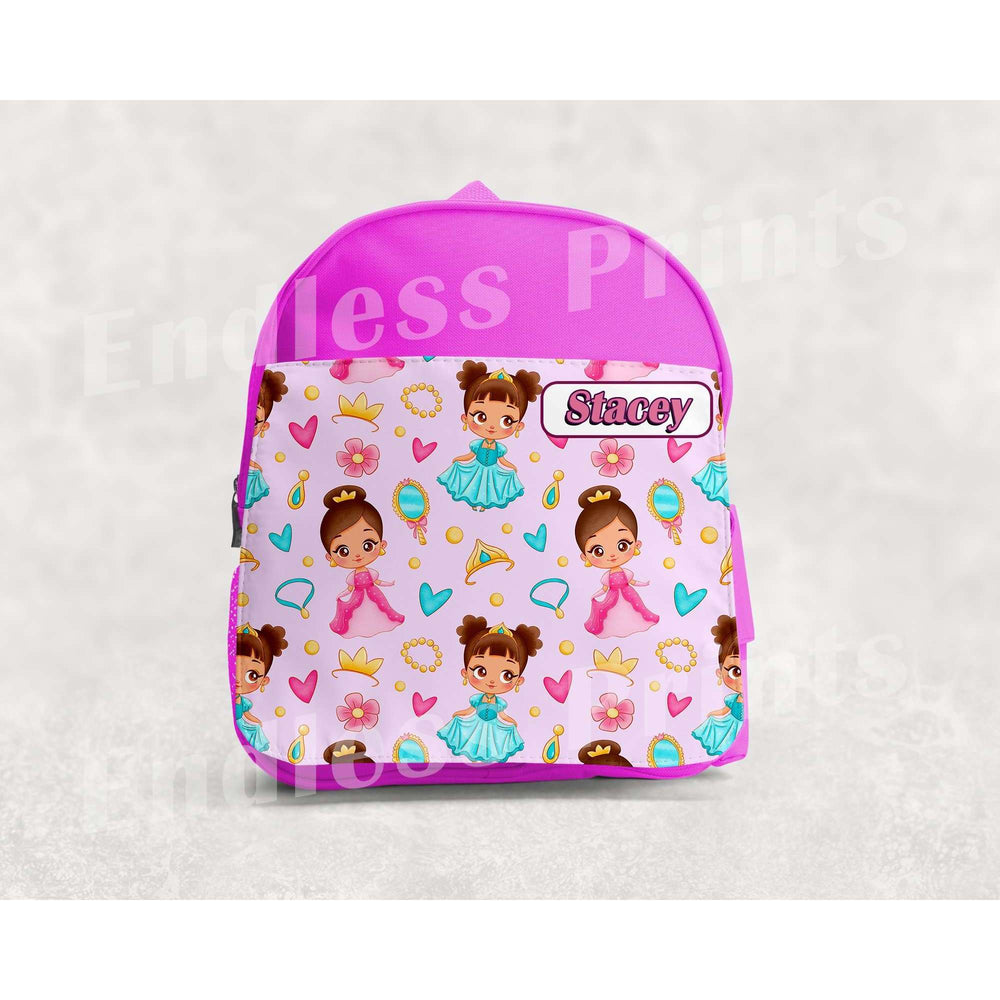 Princess School Backpack - Personalised:BackpackEndlessPrintsUK