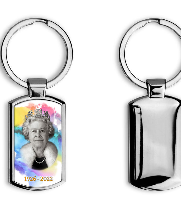Queen Elizabeth II Memorabilia Memory Keyring 