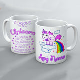 Reasons to be a Unicorn Mug:MugEndlessPrintsUK