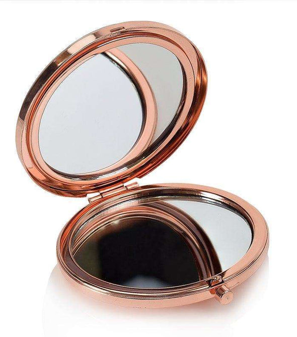 Rose Gold Bridal Bridesmaid Gift Personalised Mirror:Compact MirrorEndlessPrintsUK