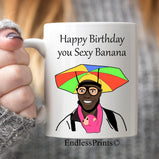 sexy banana looky looky man funny mug gift