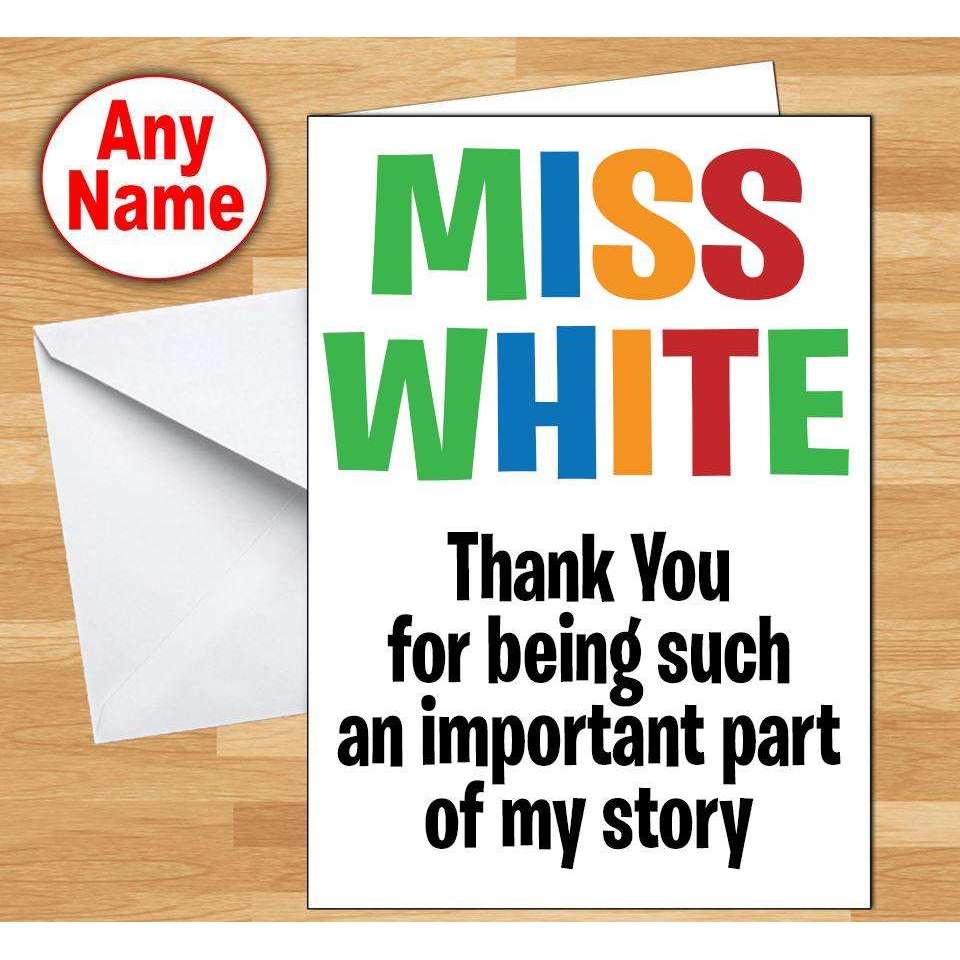 Teacher - Important part of story:Greeting CardsEndlessPrintsUK