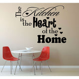 The kitchen is the heart of the home:Wall Art StickerEndlessPrintsUK