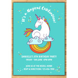 Unicorn Birthday Invitations:EndlessPrintsUK