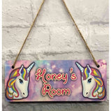 Unicorn Hanging Door Plaque:EndlessPrintsUK