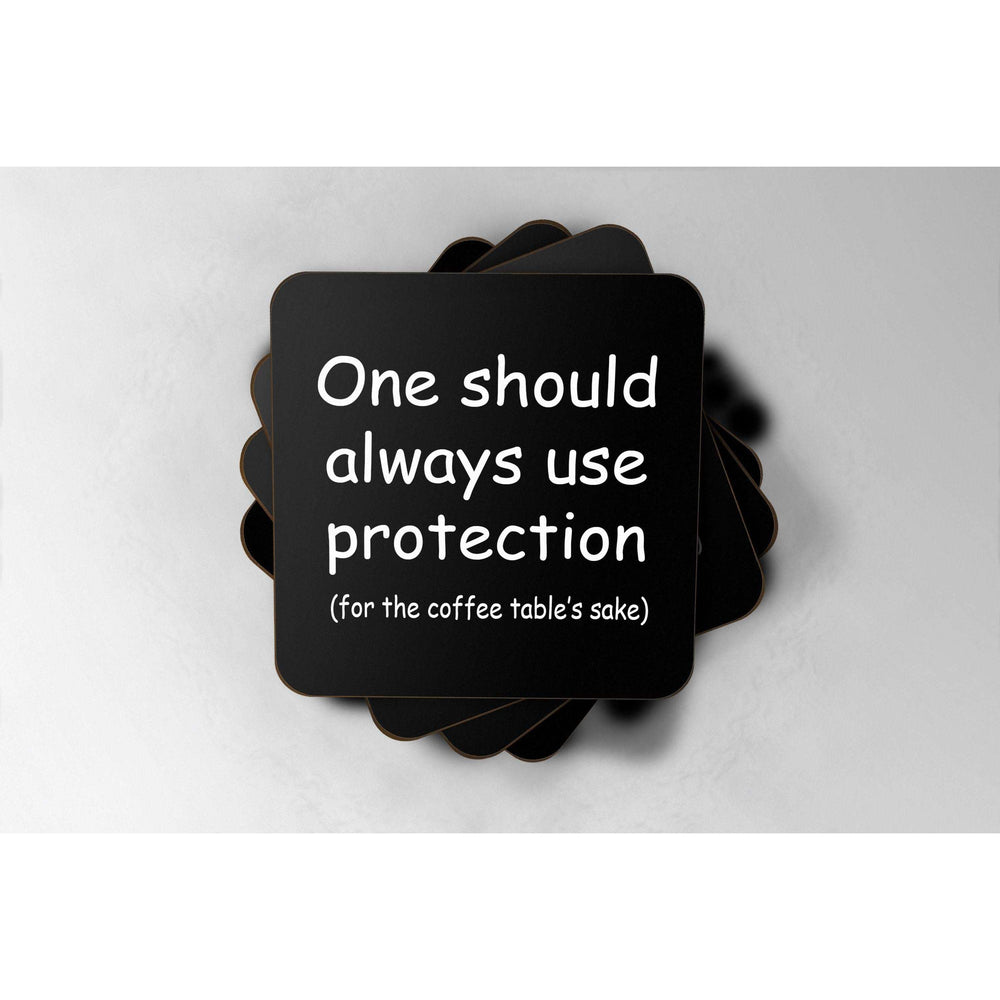 Use Protection - Drinks Coaster:CoasterEndlessPrintsUK