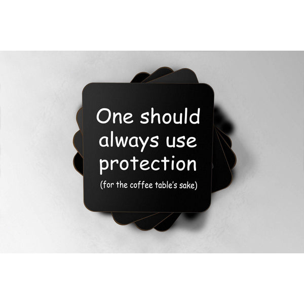 Use Protection - Drinks Coaster:CoasterEndlessPrintsUK