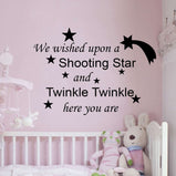 We wished upon a shooting star:Wall Art StickerEndlessPrintsUK