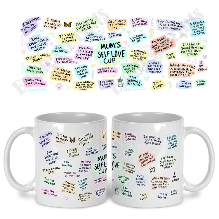 personalised self love mental health awareness mug