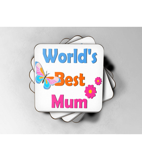 Worlds Best Mum - Drinks Coaster